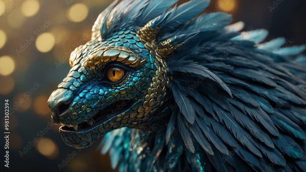 Obraz premium a mesmerizing shimmering chimera gazes into t image