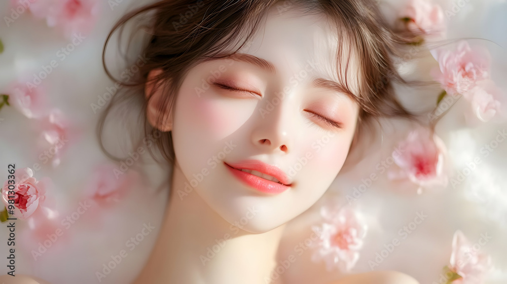 Peaceful Relaxation with Flowers and Soft Lighting Peaceful Relaxation with Flowers and Soft Lighting