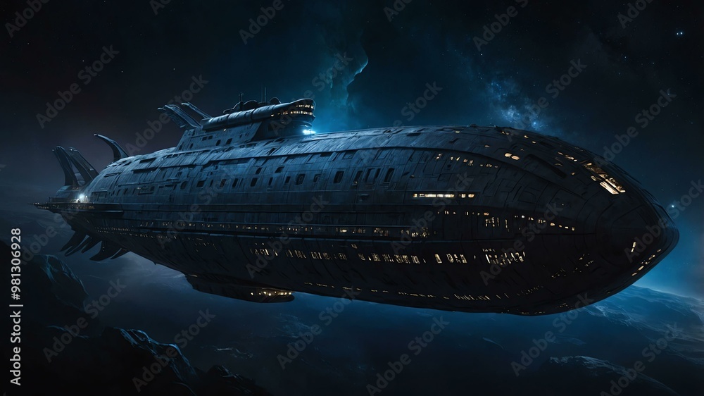 in the eerie emptiness of deep space a majest image in the eerie emptiness of deep space a majest image