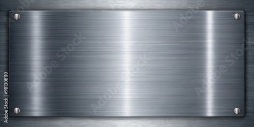 Brushed metal texture background with blank surface, metallic, shiny, stainless steel, industrial, seamless, textured