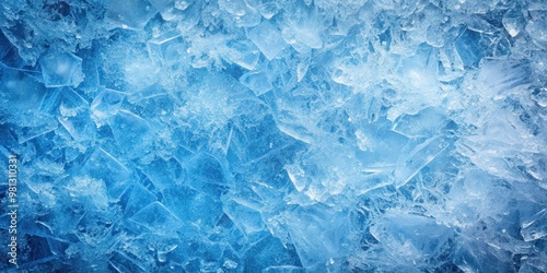 Wallpaper Mural Blue frozen texture of ice, frozen, ice, blue, cold, winter, frost, chilly,crystal, cool, abstract, pattern, icy, frosty Torontodigital.ca