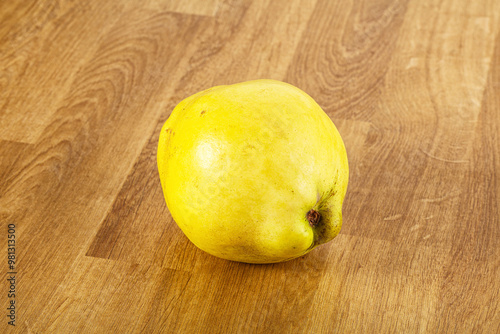 Ripe sweet organic quince fruit