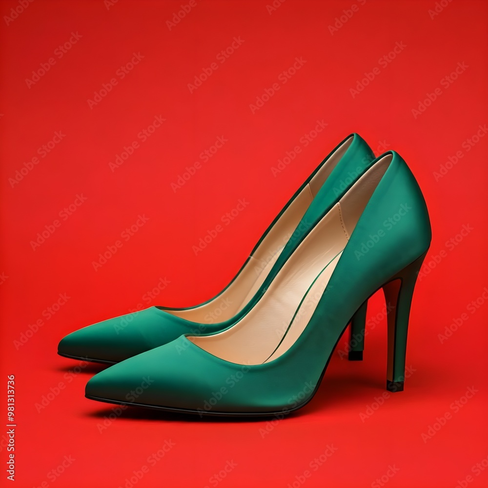 Obraz premium red high heels