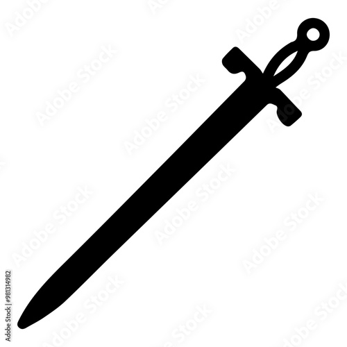 Vector illustration sword icon. EPS 10.