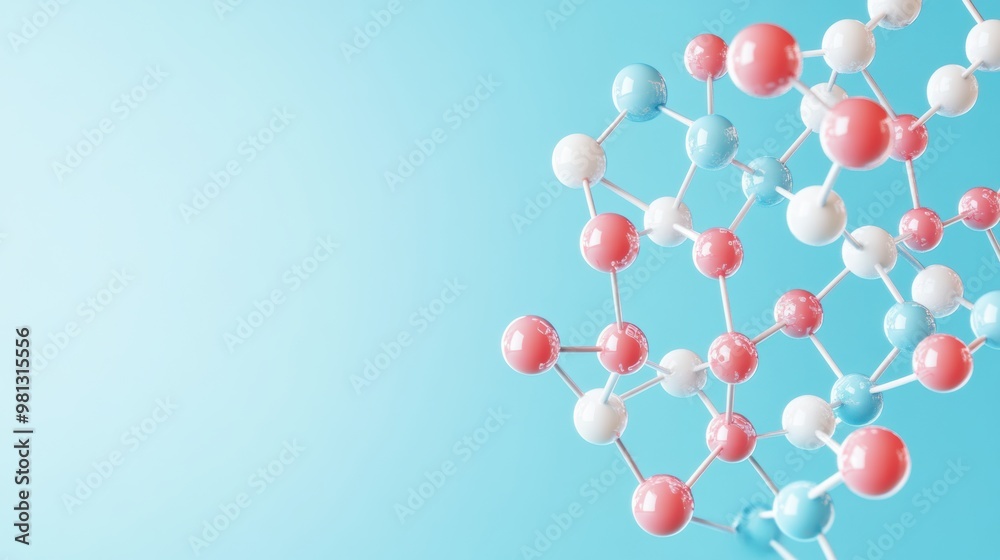 A clear and concise diagram of a molecule structure, showcasing its constituent atoms, bonds, and functional groups, with labels for clarity.