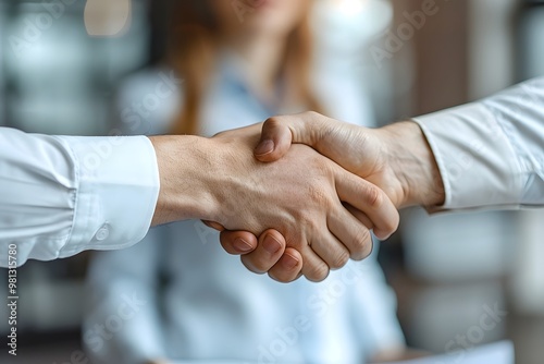 Professional Handshake Sealing the Business Deal