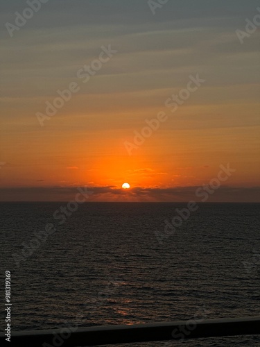 sunset over the sea