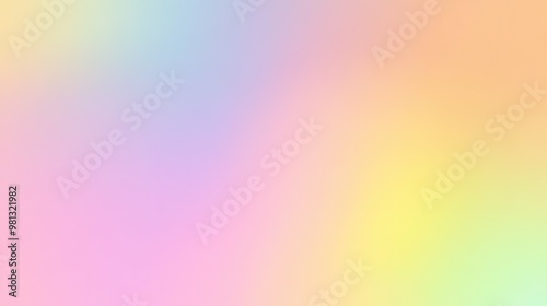 Color gradient background, abstract pastel rainbow. Light blue, pink and yellow color banner gradation texture, vector pink noise texture blur abstract background