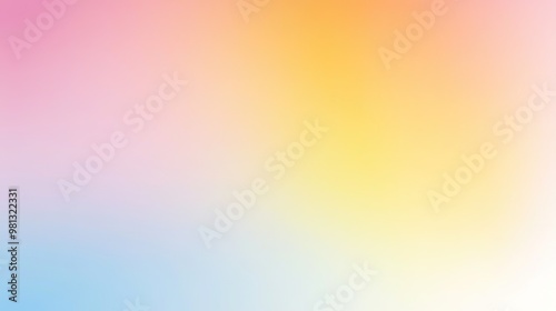 Color gradient background, abstract pastel rainbow. Light blue, pink and yellow color banner gradation texture, vector pink noise texture blur abstract background