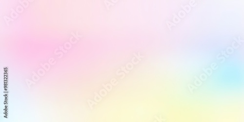 Obraz na płótnie Color gradient background, abstract pastel rainbow. Light blue, pink and yellow color banner gradation texture, vector pink noise texture blur abstract background w salonie