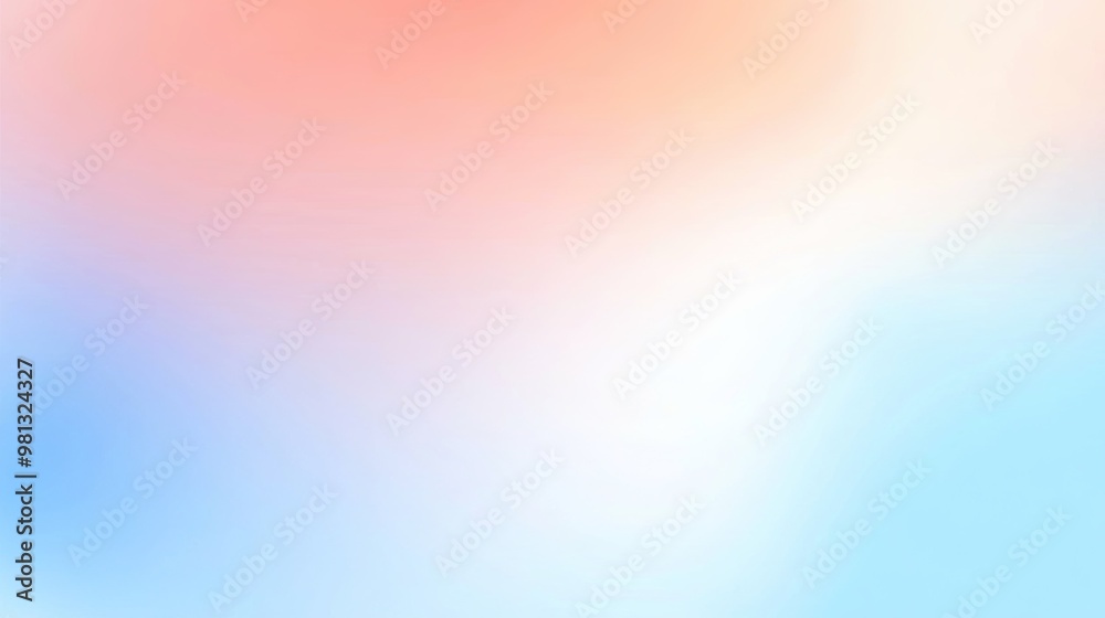Color gradient background, abstract pastel rainbow. Light blue, pink and yellow color banner gradation texture, vector pink noise texture blur abstract background