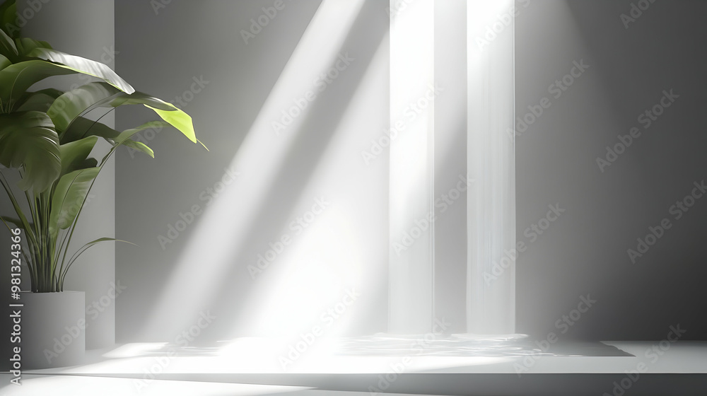 Sunlight Streaming Through Window, Minimalist Interior Design Sunlight Streaming Through Window, Minimalist Interior Design