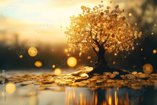 Golden Coin Tree: A Symbol of Prosperity, Security, and Financial Freedom for Your Future
