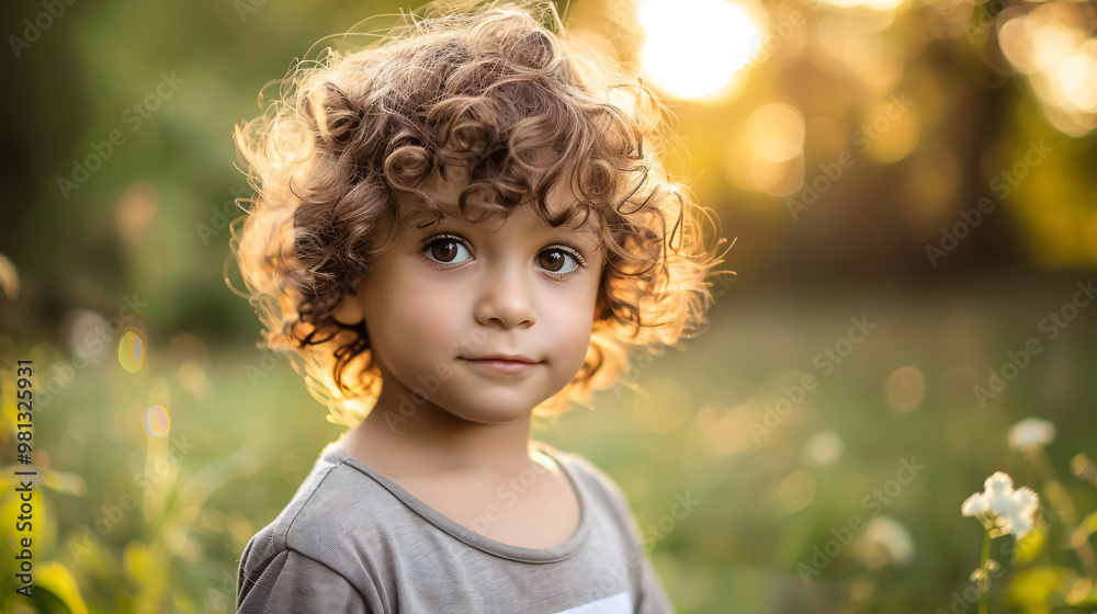 Handsome child outdoors summer portrait Handsome child outdoors summer portrait