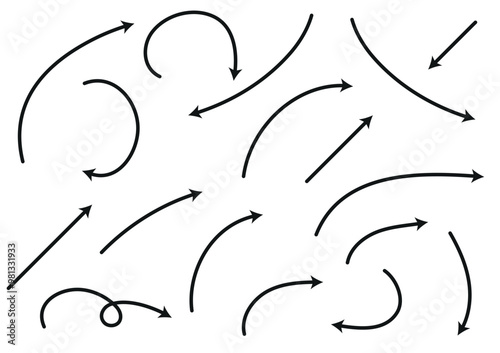 Hand-Drawn Arrow Vector Set - Creative Design Elements for Your Projects