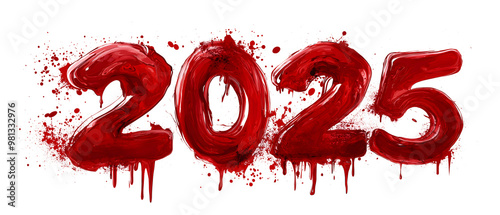 Number of New Year 2025 Made from Blood Isolated