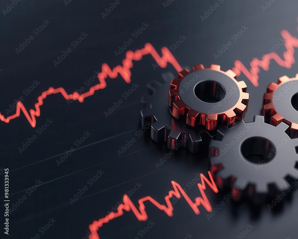 © Creator88 - Glowing gears turning in sync with a rising stock market chart, symbolizing integrated growth strategies © Creator88 - Glowing gears turning in sync with a rising stock market chart, symbolizing integrated growth strategies