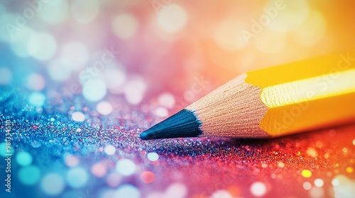 A physical quantity is depicted graphically on a bright background, accompanied by a pencil. 