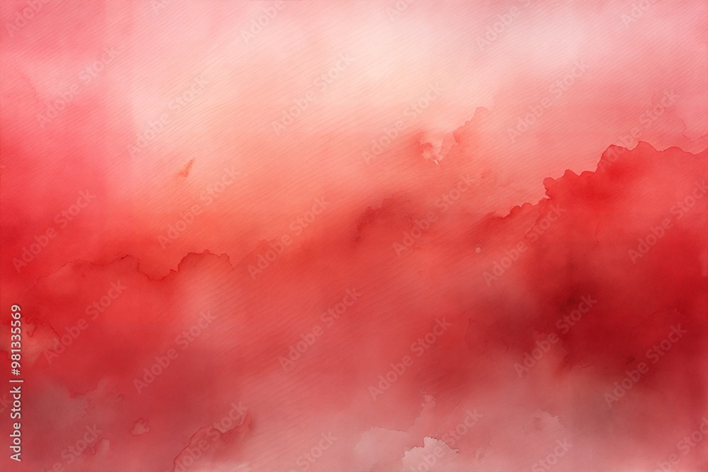 Abstract watercolor painting with vibrant red hues and dreamy blending Abstract watercolor painting with vibrant red hues and dreamy blending
