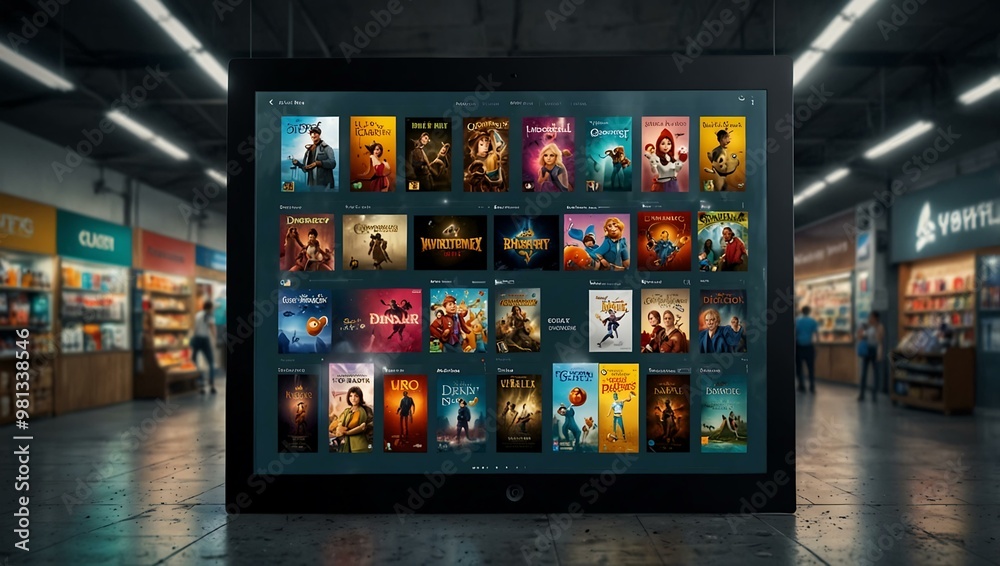 Digital store poster. Digital store poster.