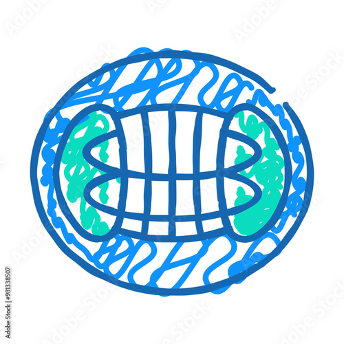 reactor hypothetical structure doodle icon sketch vector. reactor hypothetical structure sign. isolated symbol illustration