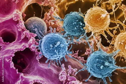 The Battle Within: Emotive Interaction of Immune Cells and Cancer Cells Under Immunotherapy