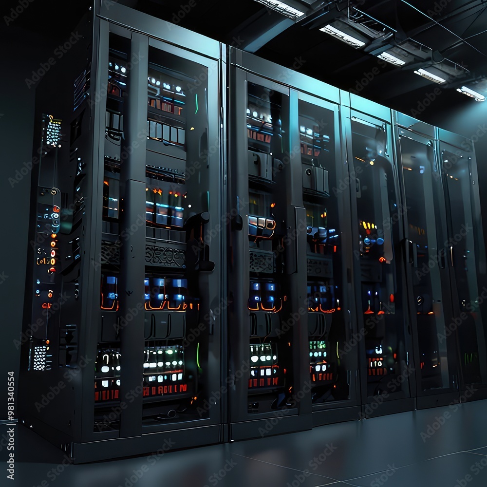 modern server room with servers Server racks in server room data center server rack with servers
modern server room with servers Server racks in server room data center server rack with servers