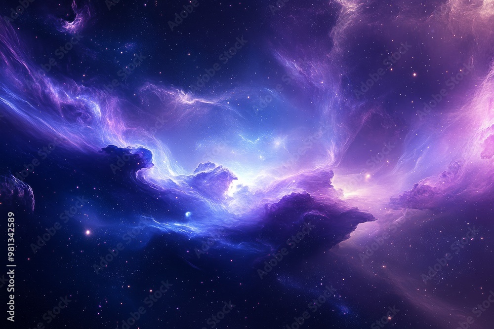 Awe-Inspiring Vastness ofDistant Galaxy: Swirling Colors and Glowing Stars
