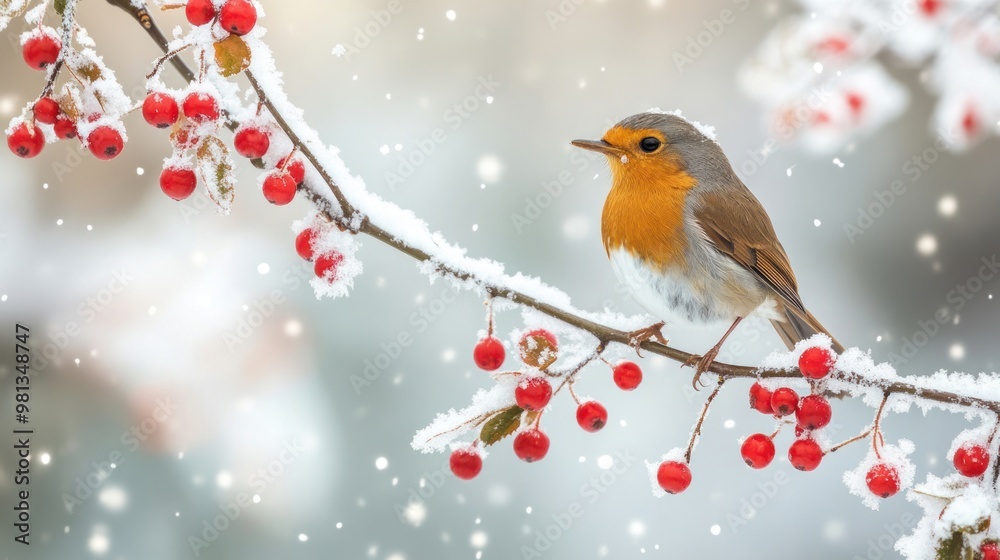 Robin in Winter Wonderland Robin in Winter Wonderland