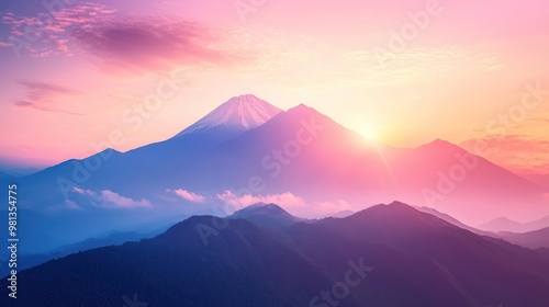 Mount Fuji at Sunrise