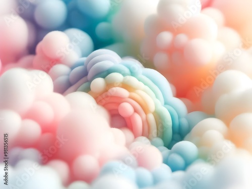 Clouds Rainbow Background Image, Rainbow art wallpaper, presentation, banner, Flyer, Cover Page, Landing Page. Vector Illustration with Color Gradient.
