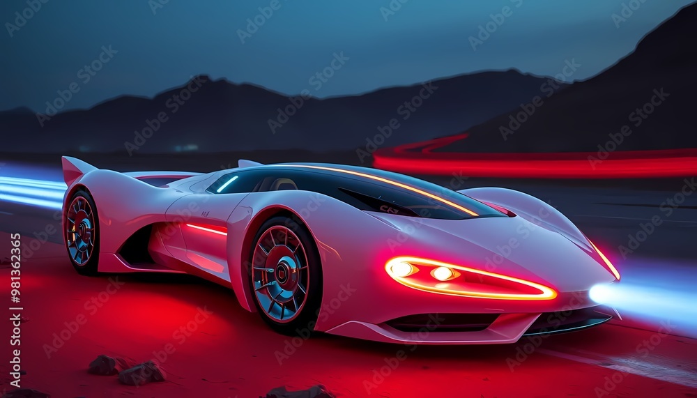 Fototapeta premium red sports car