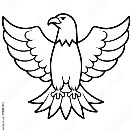 Patriotic American Eagle Vector Design.