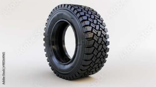 Closeup of a Black Tire