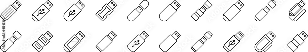 Flash Card or Memory Card Thin Icons Collection. Editable Stroke. Suitable for Web Sites, Books, Cards, Apps Flash Card or Memory Card Thin Icons Collection. Editable Stroke. Suitable for Web Sites, Books, Cards, Apps