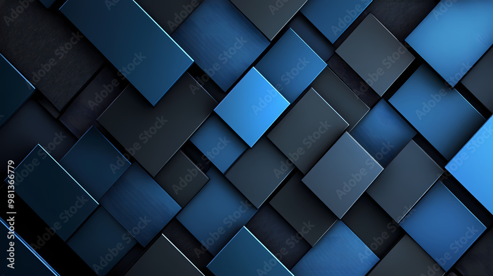 Abstract geometric blue metallic background. blue and black metallic backdrop. Metallic Surface. Illustration Abstract geometric blue metallic background. blue and black metallic backdrop. Metallic Surface. Illustration