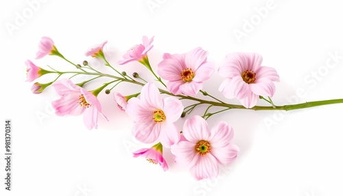 pink flower isolated