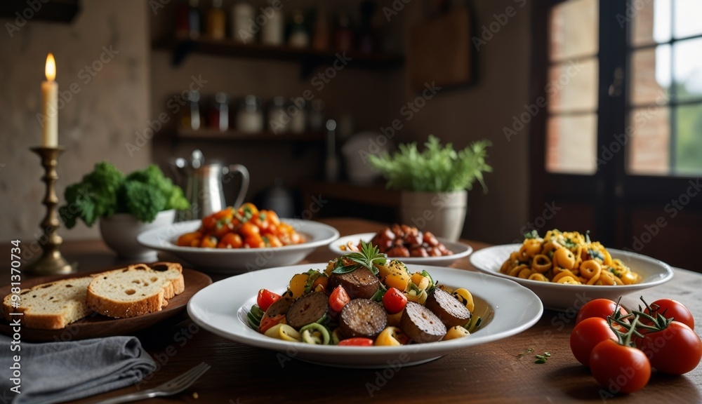 Delicious Home-Cooked Meal Spread Delicious Home-Cooked Meal Spread