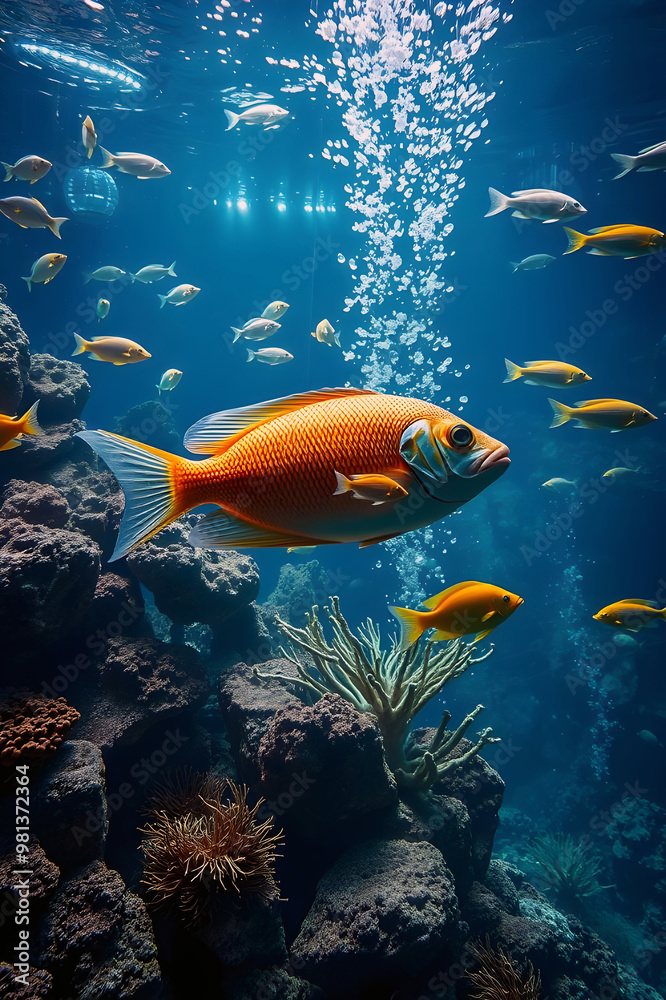 Fototapeta premium fish in aquarium