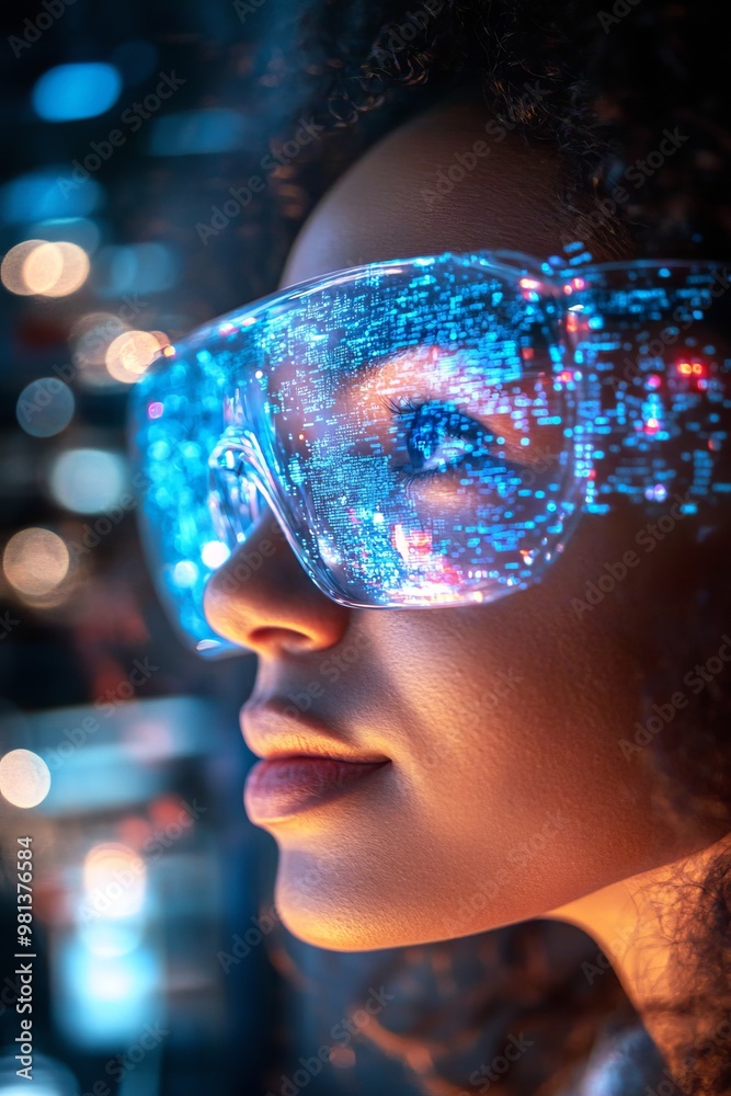 Cybersecurity Specialist Analyzing Holographic Data Streams, AR, AI, Innovation, Technology Cybersecurity Specialist Analyzing Holographic Data Streams, AR, AI, Innovation, Technology