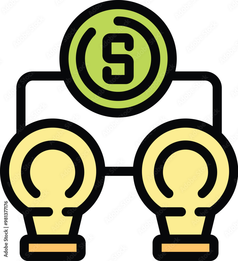 Illustration of a crowdfunding platform connecting investors with business ideas for funding and potential profit Illustration of a crowdfunding platform connecting investors with business ideas for funding and potential profit