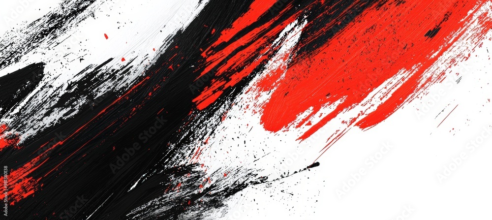 Dynamic Abstract Background with Bold Brushstrokes in Black and Red for Edgy Graphic Design Dynamic Abstract Background with Bold Brushstrokes in Black and Red for Edgy Graphic Design