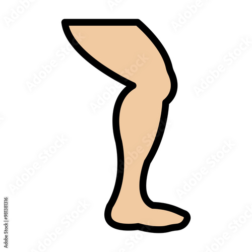 Knees Vector Filled Icon Design