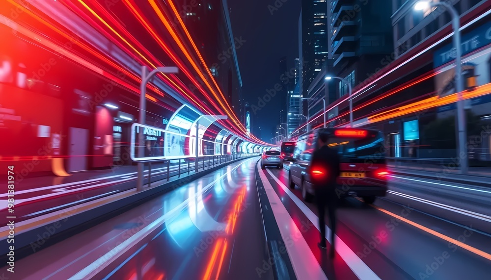 Fototapeta premium traffic in the city