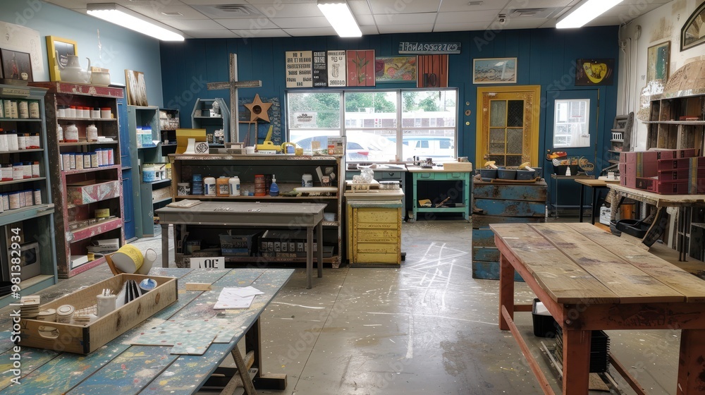 Inside View of a Workshop Inside View of a Workshop