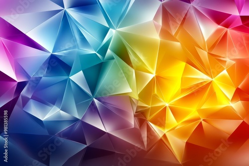 Spectacular geometric shape background in vibrant colors.