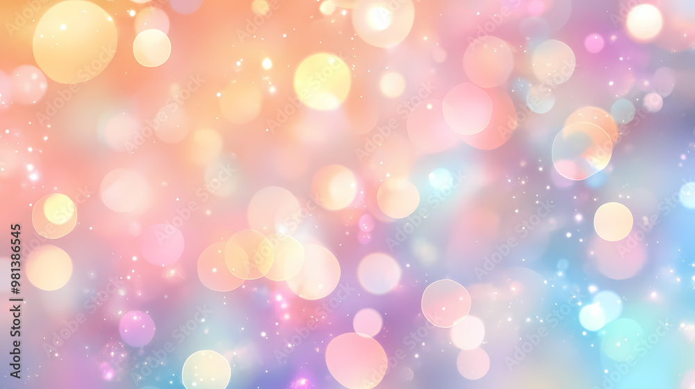 Colorful pastel bokeh background. Bokeh. Illustration Colorful pastel bokeh background. Bokeh. Illustration