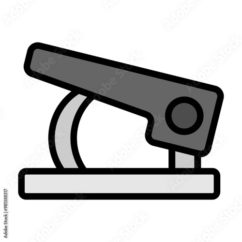 Hole Puncher Vector Filled Icon Design