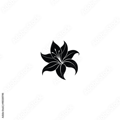 black and white flowers