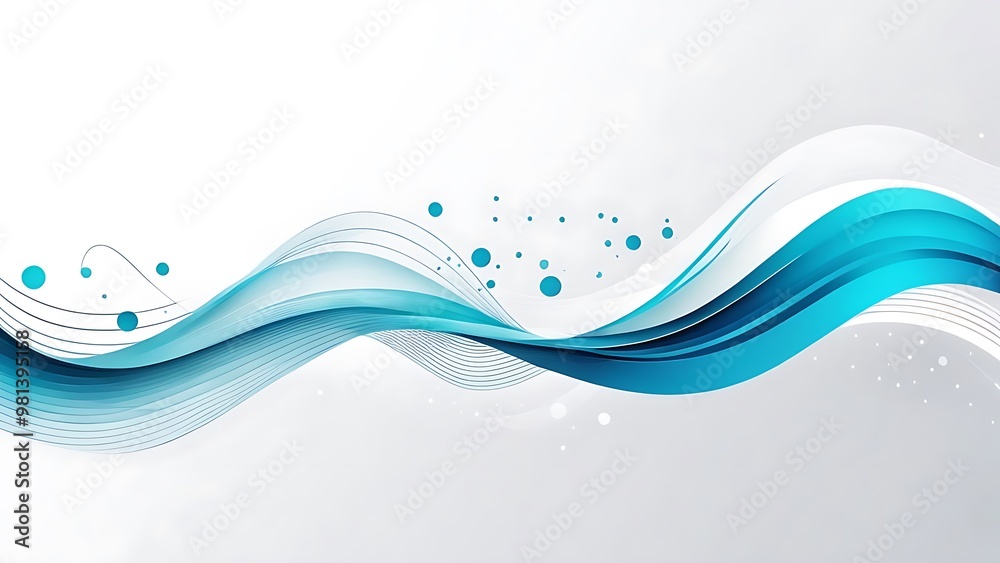 abstract flowing business wave on white background abstract flowing business wave on white background